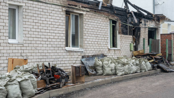 Professional Emergency Fire Cleanup technician working in Baldwin, MD